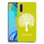 עץ כיסוי מגן קשיח בעיצוב אישי עם השם שלך ל Huawei P30 יחידה אחת סקרין מובייל