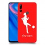 כדורגל - אישה כיסוי מגן קשיח בעיצוב אישי עם השם שלך ל Huawei Y9 Prime (2019) יחידה אחת סקרין מובייל