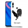 תרנגול כיסוי מגן קשיח בעיצוב אישי עם השם שלך ל Huawei Y9 Prime (2019) יחידה אחת סקרין מובייל