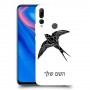 ציפור לבלוע כיסוי מגן קשיח בעיצוב אישי עם השם שלך ל Huawei Y9 Prime (2019) יחידה אחת סקרין מובייל