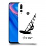 גלישת מפרש כיסוי מגן קשיח בעיצוב אישי עם השם שלך ל Huawei Y9 Prime (2019) יחידה אחת סקרין מובייל