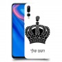 כתר מלכותי כיסוי מגן קשיח בעיצוב אישי עם השם שלך ל Huawei Y9 Prime (2019) יחידה אחת סקרין מובייל