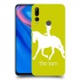 רוכבת סוסים - אישה כיסוי מגן קשיח בעיצוב אישי עם השם שלך ל Huawei Y9 Prime (2019) יחידה אחת סקרין מובייל