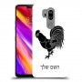 תרנגול כיסוי מגן קשיח בעיצוב אישי עם השם שלך ל LG G7 ThinQ יחידה אחת סקרין מובייל