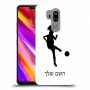 כדורגל - אישה כיסוי מגן קשיח בעיצוב אישי עם השם שלך ל LG G7 ThinQ יחידה אחת סקרין מובייל