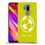 כדורגל - כדור כיסוי מגן קשיח בעיצוב אישי עם השם שלך ל LG G7 ThinQ יחידה אחת סקרין מובייל