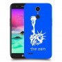 פסל החירות כיסוי מגן קשיח בעיצוב אישי עם השם שלך ל LG K10 (2017) יחידה אחת סקרין מובייל