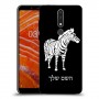 זברה כיסוי מגן קשיח בעיצוב אישי עם השם שלך ל Nokia 3.1 Plus יחידה אחת סקרין מובייל