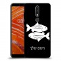 דגים כיסוי מגן קשיח בעיצוב אישי עם השם שלך ל Nokia 3.1 Plus יחידה אחת סקרין מובייל