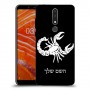עקרב כיסוי מגן קשיח בעיצוב אישי עם השם שלך ל Nokia 3.1 Plus יחידה אחת סקרין מובייל
