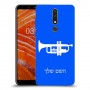 חצוצרה כיסוי מגן קשיח בעיצוב אישי עם השם שלך ל Nokia 3.1 Plus יחידה אחת סקרין מובייל