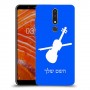 כינור כיסוי מגן קשיח בעיצוב אישי עם השם שלך ל Nokia 3.1 Plus יחידה אחת סקרין מובייל
