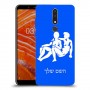 תאומים כיסוי מגן קשיח בעיצוב אישי עם השם שלך ל Nokia 3.1 Plus יחידה אחת סקרין מובייל
