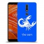 עקרב כיסוי מגן קשיח בעיצוב אישי עם השם שלך ל Nokia 3.1 Plus יחידה אחת סקרין מובייל