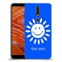 שמש כיסוי מגן קשיח בעיצוב אישי עם השם שלך ל Nokia 3.1 Plus יחידה אחת סקרין מובייל