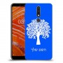 עץ כיסוי מגן קשיח בעיצוב אישי עם השם שלך ל Nokia 3.1 Plus יחידה אחת סקרין מובייל