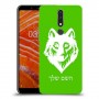 זאב כיסוי מגן קשיח בעיצוב אישי עם השם שלך ל Nokia 3.1 Plus יחידה אחת סקרין מובייל