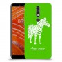 זברה כיסוי מגן קשיח בעיצוב אישי עם השם שלך ל Nokia 3.1 Plus יחידה אחת סקרין מובייל