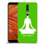 יוגה כיסוי מגן קשיח בעיצוב אישי עם השם שלך ל Nokia 3.1 Plus יחידה אחת סקרין מובייל