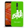 תאומים כיסוי מגן קשיח בעיצוב אישי עם השם שלך ל Nokia 3.1 Plus יחידה אחת סקרין מובייל