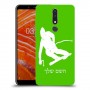 סקִי כיסוי מגן קשיח בעיצוב אישי עם השם שלך ל Nokia 3.1 Plus יחידה אחת סקרין מובייל