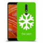 שלג כיסוי מגן קשיח בעיצוב אישי עם השם שלך ל Nokia 3.1 Plus יחידה אחת סקרין מובייל