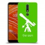 טלסקופ כיסוי מגן קשיח בעיצוב אישי עם השם שלך ל Nokia 3.1 Plus יחידה אחת סקרין מובייל