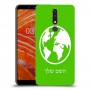 עולם כיסוי מגן קשיח בעיצוב אישי עם השם שלך ל Nokia 3.1 Plus יחידה אחת סקרין מובייל