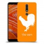 תרנגול כיסוי מגן קשיח בעיצוב אישי עם השם שלך ל Nokia 3.1 Plus יחידה אחת סקרין מובייל