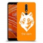 זאב כיסוי מגן קשיח בעיצוב אישי עם השם שלך ל Nokia 3.1 Plus יחידה אחת סקרין מובייל