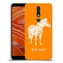 זברה כיסוי מגן קשיח בעיצוב אישי עם השם שלך ל Nokia 3.1 Plus יחידה אחת סקרין מובייל