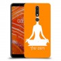 יוגה כיסוי מגן קשיח בעיצוב אישי עם השם שלך ל Nokia 3.1 Plus יחידה אחת סקרין מובייל