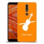 כינור כיסוי מגן קשיח בעיצוב אישי עם השם שלך ל Nokia 3.1 Plus יחידה אחת סקרין מובייל