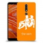 תאומים כיסוי מגן קשיח בעיצוב אישי עם השם שלך ל Nokia 3.1 Plus יחידה אחת סקרין מובייל