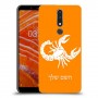 עקרב כיסוי מגן קשיח בעיצוב אישי עם השם שלך ל Nokia 3.1 Plus יחידה אחת סקרין מובייל