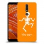 שלד כיסוי מגן קשיח בעיצוב אישי עם השם שלך ל Nokia 3.1 Plus יחידה אחת סקרין מובייל