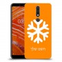 שלג כיסוי מגן קשיח בעיצוב אישי עם השם שלך ל Nokia 3.1 Plus יחידה אחת סקרין מובייל