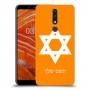 מגן דוד - ישראל כיסוי מגן קשיח בעיצוב אישי עם השם שלך ל Nokia 3.1 Plus יחידה אחת סקרין מובייל