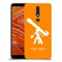 טלסקופ כיסוי מגן קשיח בעיצוב אישי עם השם שלך ל Nokia 3.1 Plus יחידה אחת סקרין מובייל