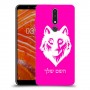 זאב כיסוי מגן קשיח בעיצוב אישי עם השם שלך ל Nokia 3.1 Plus יחידה אחת סקרין מובייל
