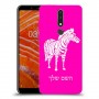 זברה כיסוי מגן קשיח בעיצוב אישי עם השם שלך ל Nokia 3.1 Plus יחידה אחת סקרין מובייל