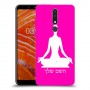 יוגה כיסוי מגן קשיח בעיצוב אישי עם השם שלך ל Nokia 3.1 Plus יחידה אחת סקרין מובייל