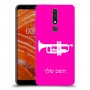חצוצרה כיסוי מגן קשיח בעיצוב אישי עם השם שלך ל Nokia 3.1 Plus יחידה אחת סקרין מובייל