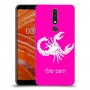 עקרב כיסוי מגן קשיח בעיצוב אישי עם השם שלך ל Nokia 3.1 Plus יחידה אחת סקרין מובייל