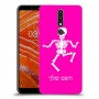 שלד כיסוי מגן קשיח בעיצוב אישי עם השם שלך ל Nokia 3.1 Plus יחידה אחת סקרין מובייל