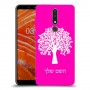 עץ כיסוי מגן קשיח בעיצוב אישי עם השם שלך ל Nokia 3.1 Plus יחידה אחת סקרין מובייל