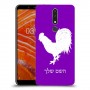 תרנגול כיסוי מגן קשיח בעיצוב אישי עם השם שלך ל Nokia 3.1 Plus יחידה אחת סקרין מובייל