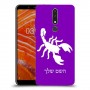 עקרב כיסוי מגן קשיח בעיצוב אישי עם השם שלך ל Nokia 3.1 Plus יחידה אחת סקרין מובייל