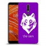 זאב כיסוי מגן קשיח בעיצוב אישי עם השם שלך ל Nokia 3.1 Plus יחידה אחת סקרין מובייל