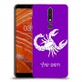 עקרב כיסוי מגן קשיח בעיצוב אישי עם השם שלך ל Nokia 3.1 Plus יחידה אחת סקרין מובייל